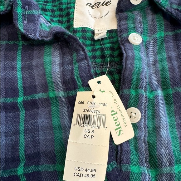 Aerie Sleepwear Flannel- Small - Picture 2 of 5